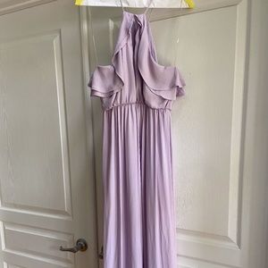 Elegant lavender highlow dress